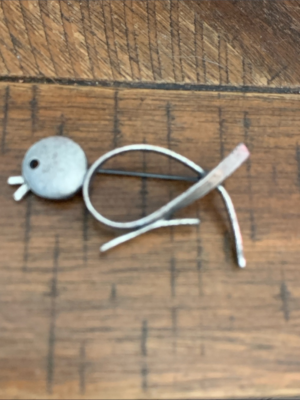 Vintage Minimalist Silver Bird Brooch Pin
